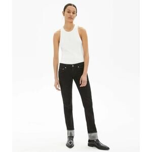 HELMUT LANG Black Cotton Femme Lo Cigarette Jeans Size 30